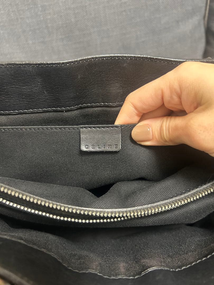 セリーヌ　Celine ブギーバッグ　黒　トリオンフ　チャーム付き