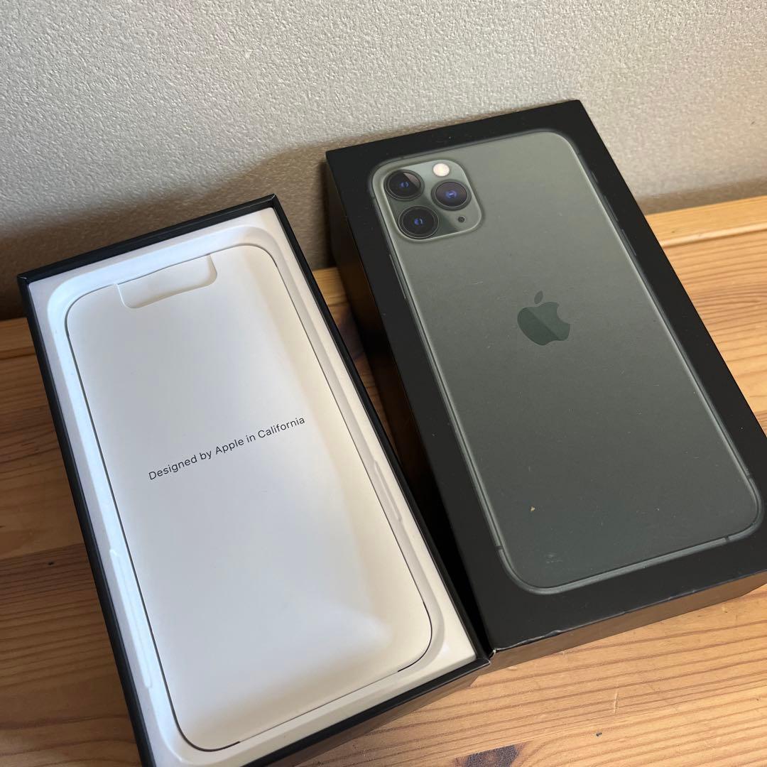 バッテリー100%超美品iPhone11 Pro 64GB ミッドナイトグリーン