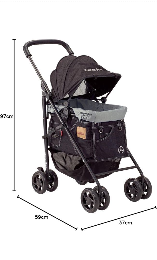 メルセデス・ベンツ ペットカート ブラック 97cm
