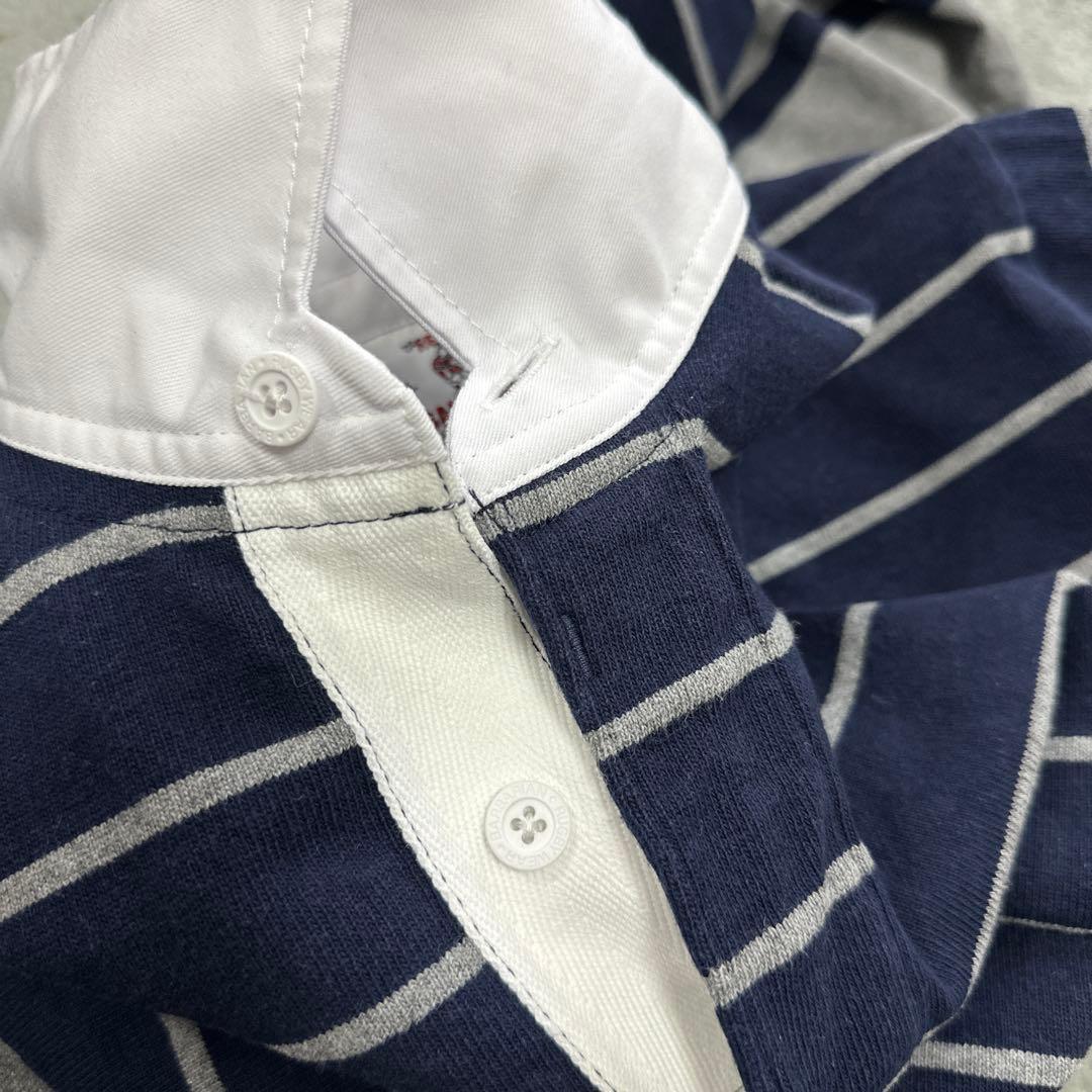 SHIPS 別注 ラグビーカラー　ロングスリーブシャツ　復刻旧タグ XL