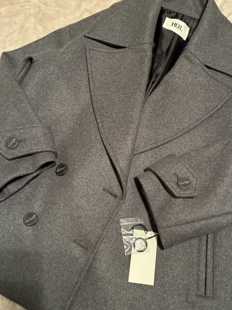 HER.ビックカラーコート　グレー新品タグ付き