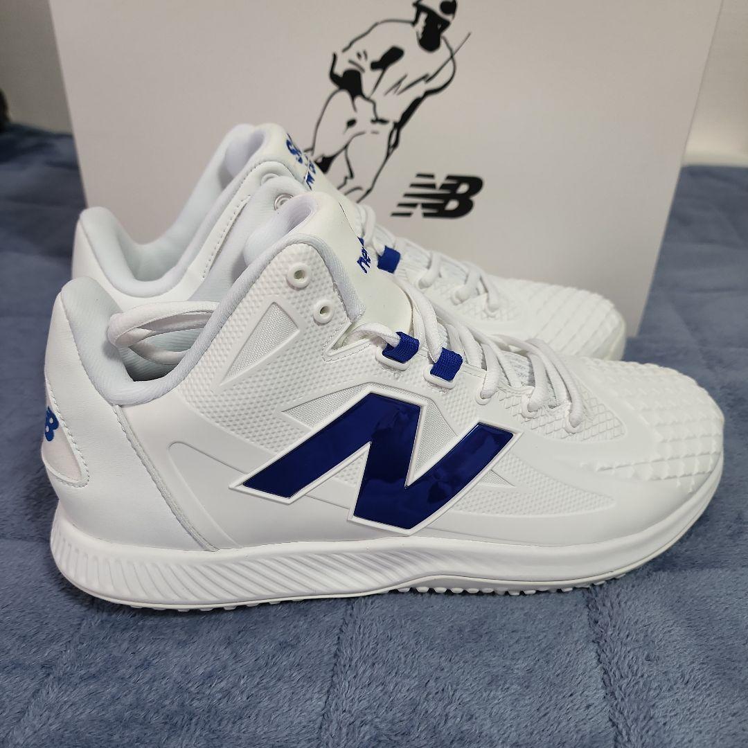 new balance　ニューバランス　SO1　白×ドジャーブルー　大谷翔平17