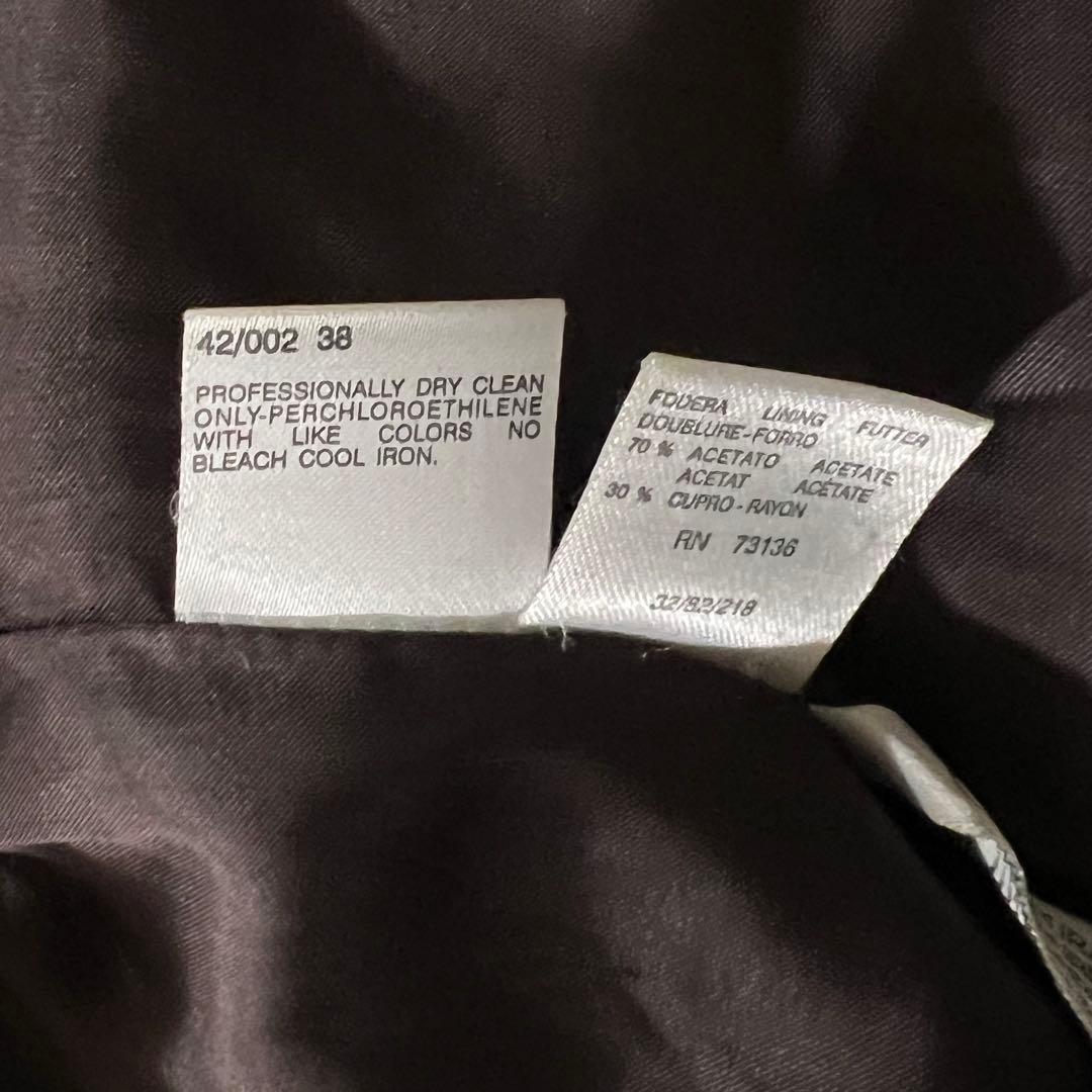 美品 マックスマーラ ウールコート 羽織り ダークブラウン 38