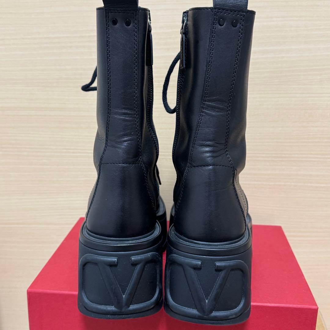 valentino ヴァレンティノ　Vロゴ　厚底　レースアップブーツ