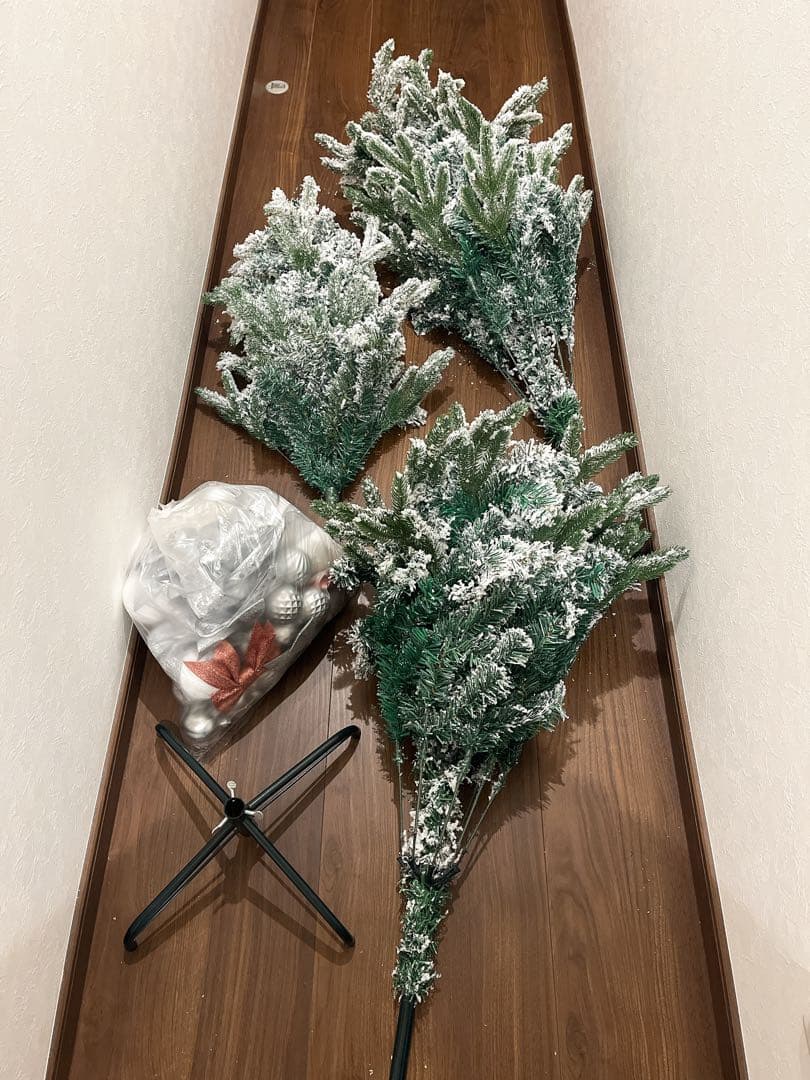 180cm クリスマスツリー スノータイプ 中古