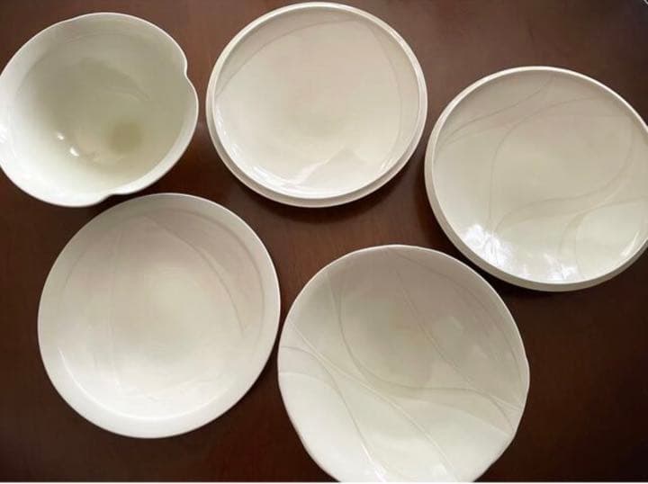 【未使用】黄瓷 菓子器 1