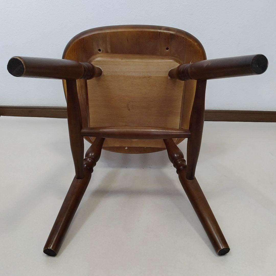 ウィンザーチェア 木製 回転チェア レトロ 回転式 ダイニングチェア