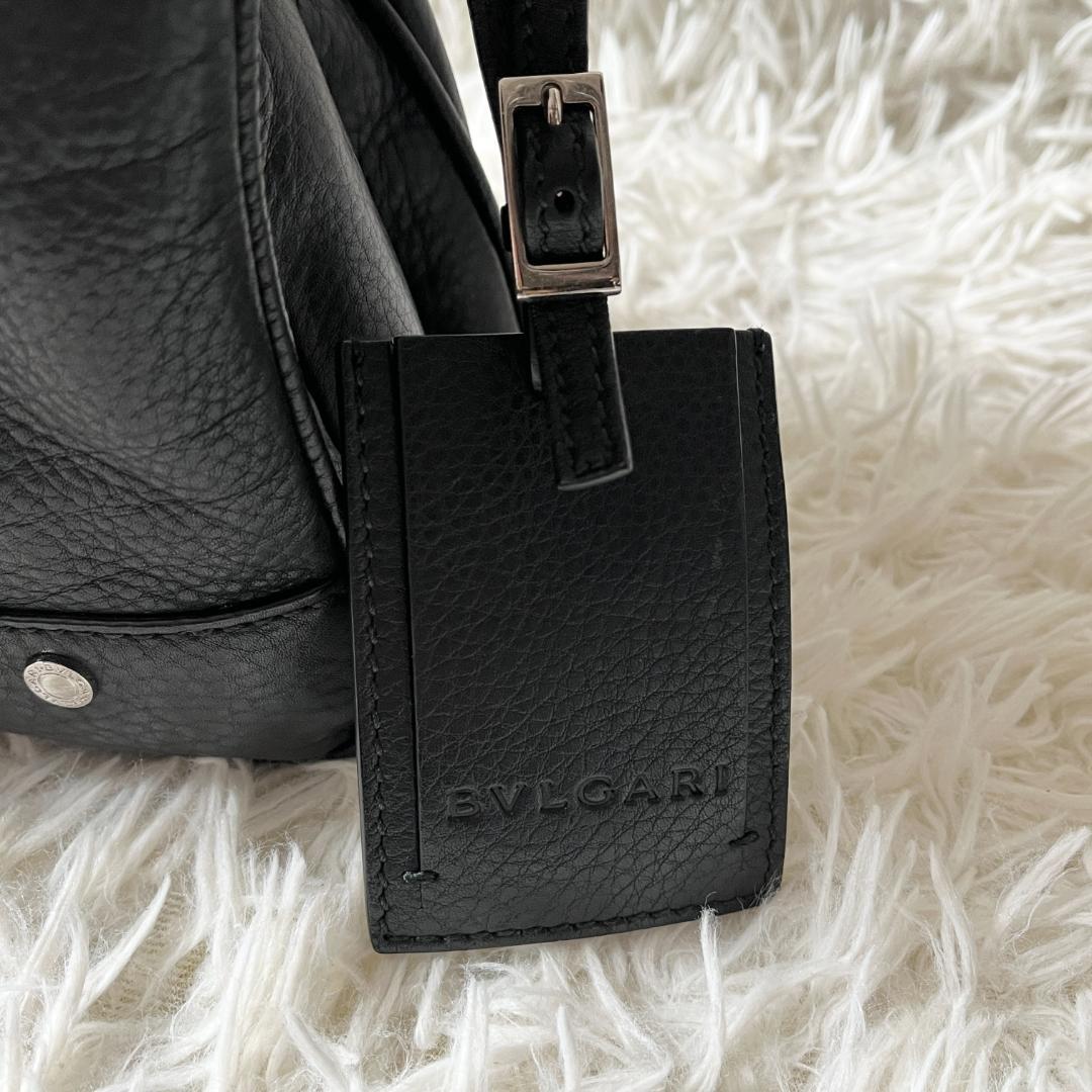 ブルガリ アーバン ビジネスバッグ ブリーフケース 2way 黒 レザー