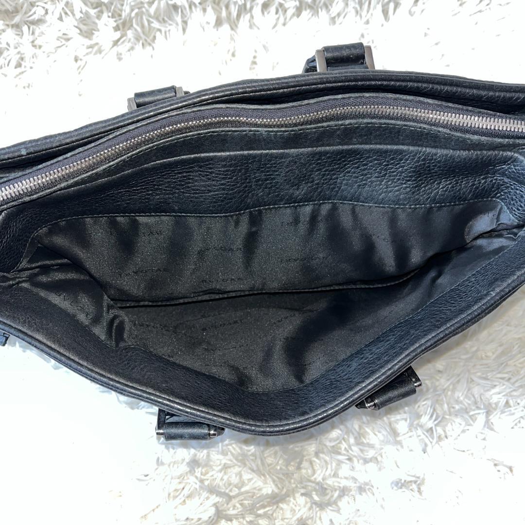 ブルガリ アーバン ビジネスバッグ ブリーフケース 2way 黒 レザー