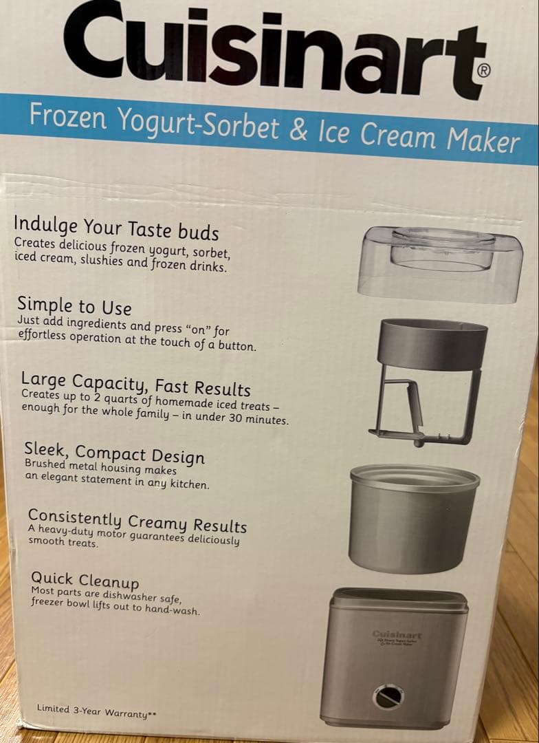 Cuisinart アイスクリームメーカー ICE-30BCP1 クイジナート