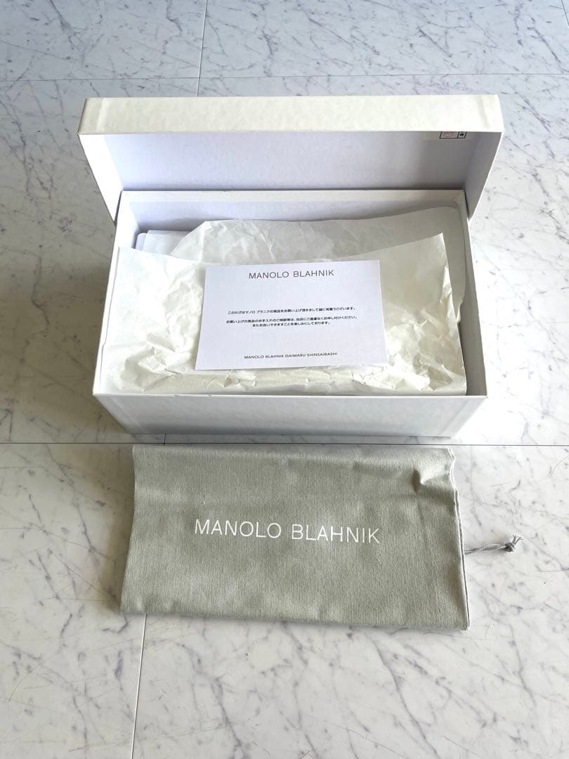 美品　MANOLOBLAHNIK マノロブラニク メイセール　ブラック　37