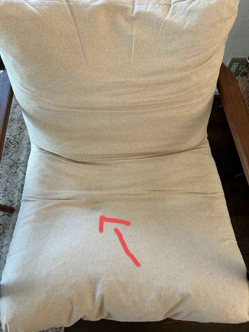 ZARA  ザラホーム　デタッチャブルクッション ウッドアームチェア