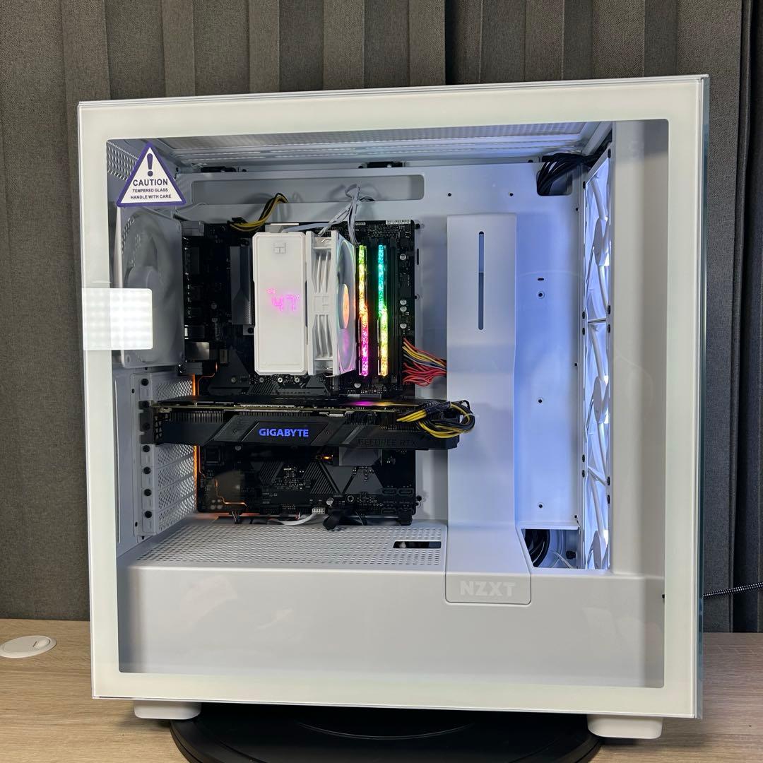 白ゲーミングPC RTX2070 (RTX3060以上) Ryzen 7 1TB
