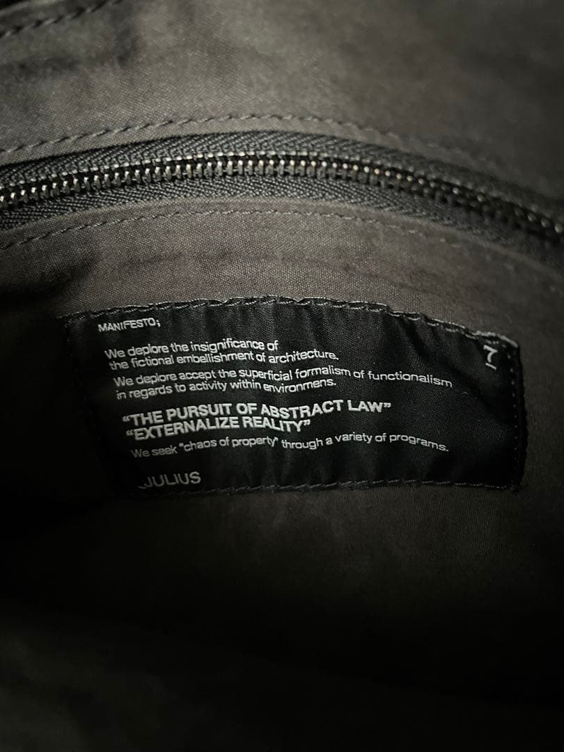 JULIUS ガスマスク　レザー　ショルダーバッグ/DEVOA/GUIDI