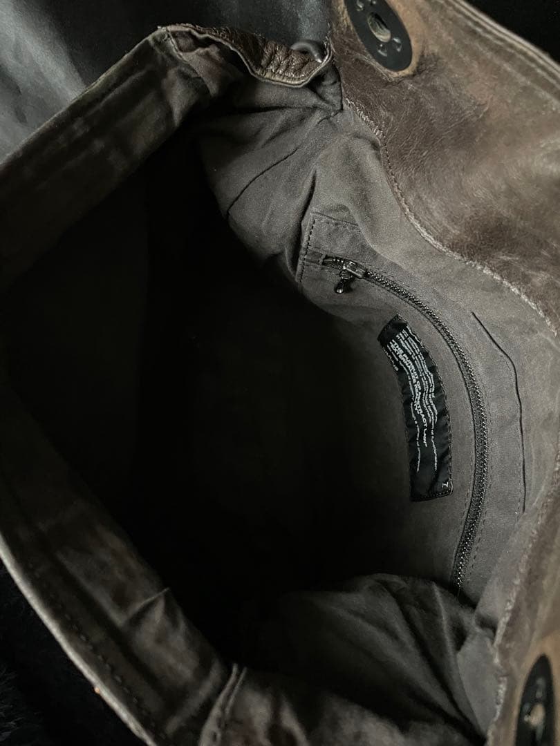 JULIUS ガスマスク　レザー　ショルダーバッグ/DEVOA/GUIDI