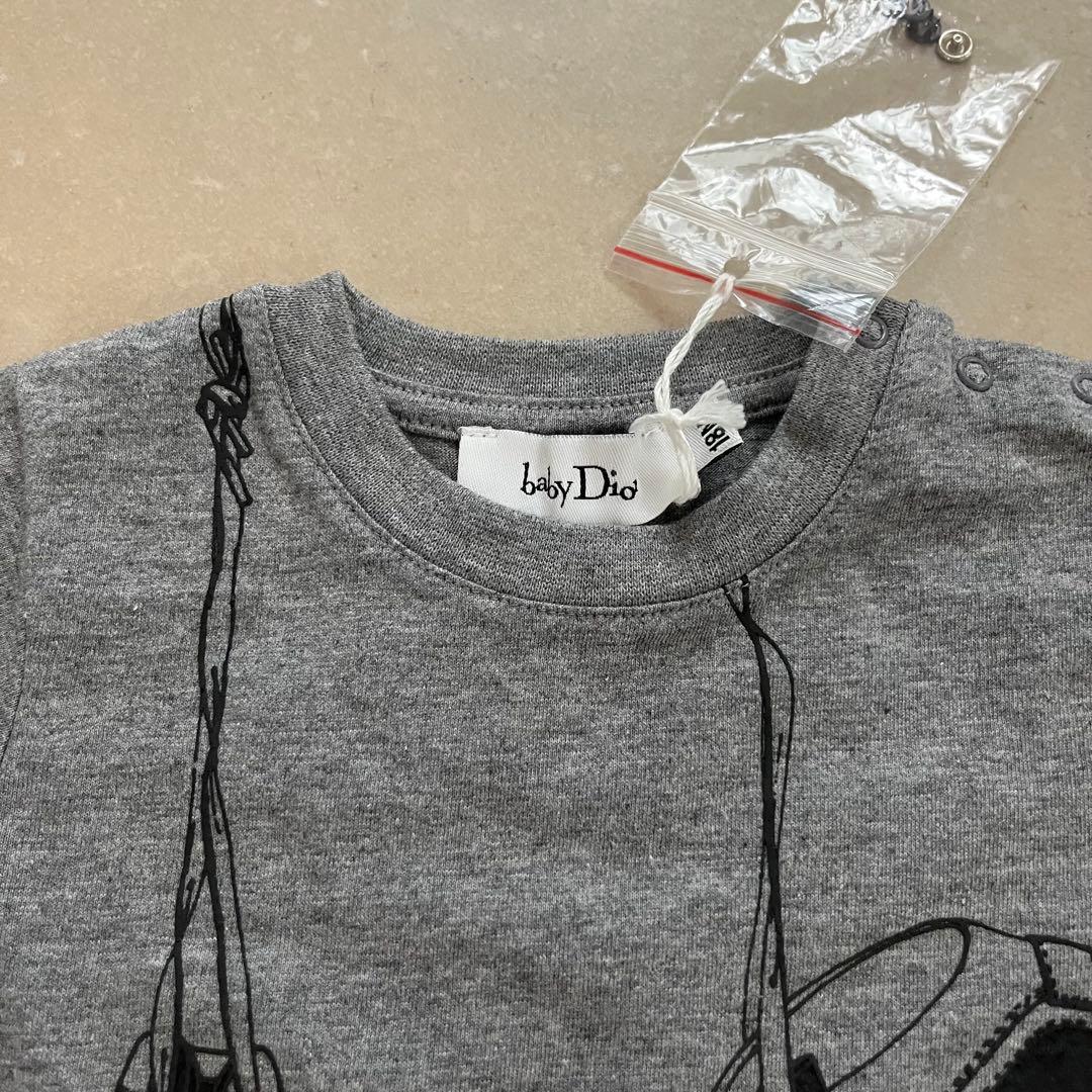 【新品未使用】Baby Dior ベビーディオール グレー Tシャツ 80cm