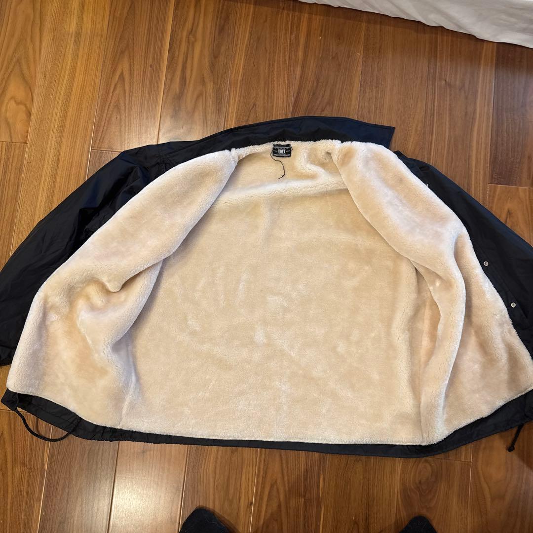 【希少XL】TMT 裏ボア コーチジャケット ピンナップガール 黒