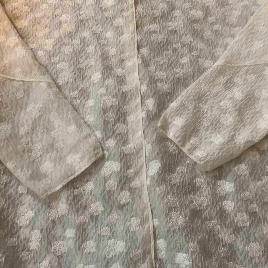 hyeon ヘヨン　シアージャガードブラウス　コバナ　ホワイト