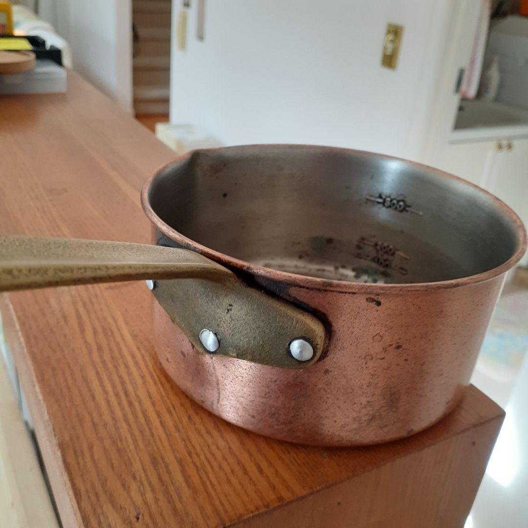銅鍋 アンティーク 小鍋 直径約13cm