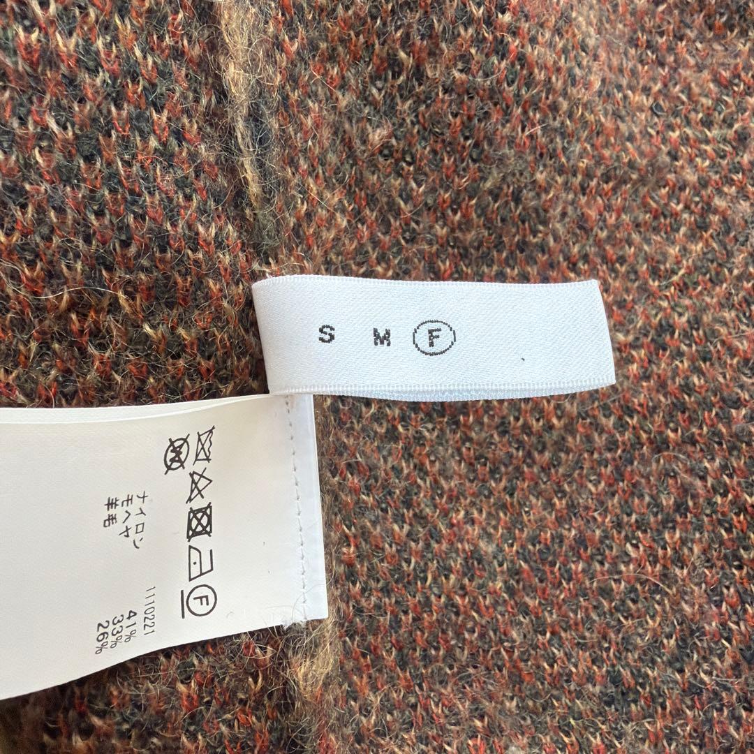 AMERI♡3WAY NOSTALGIC RUG KNIT フラワー ジャガード