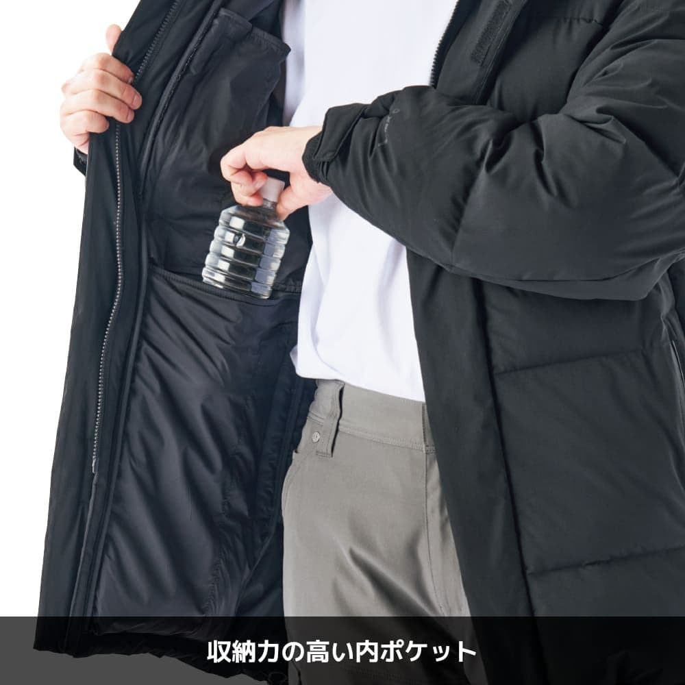 エックスシェルター断熱αプレミアムギガパフダウンコート ダークグリーン 3L