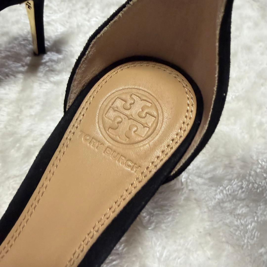 美品★トリーバーチ　パンプス　ブラック　24cm スエード