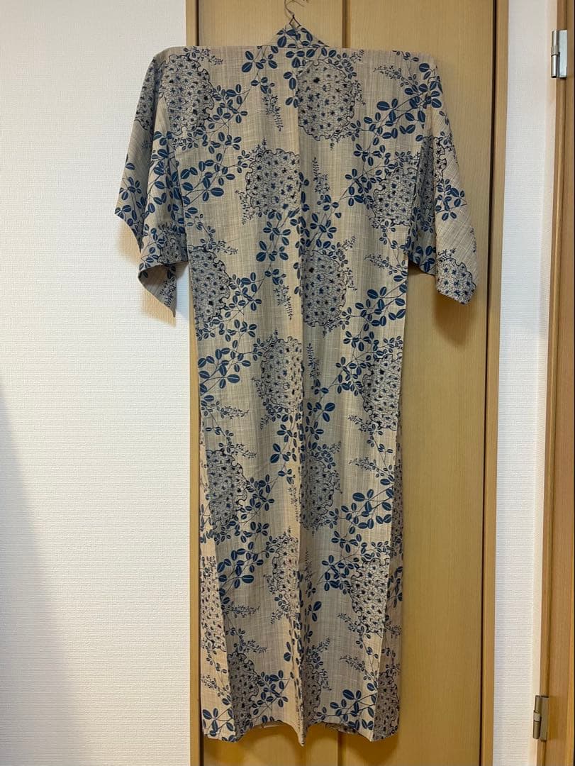 竺仙　浴衣　奥州小紋