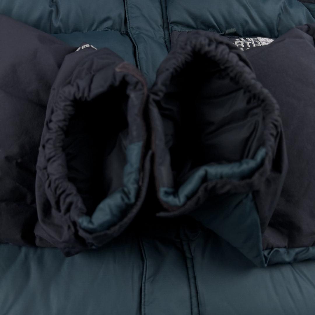 ノースフェイス ダウンジャケット モスグリーン 黒 メンズ XL 700フィル