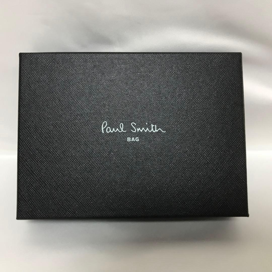 Paul Smith シグネチャーストライプ ティッピング 名刺入れ ブラック