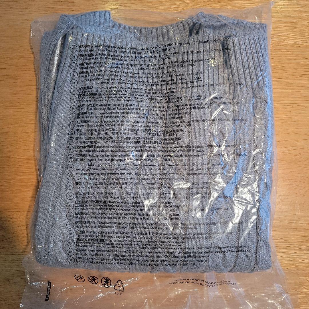 【新品】ポロラルフローレン ケーブルニット コットン クルーネック セーターS