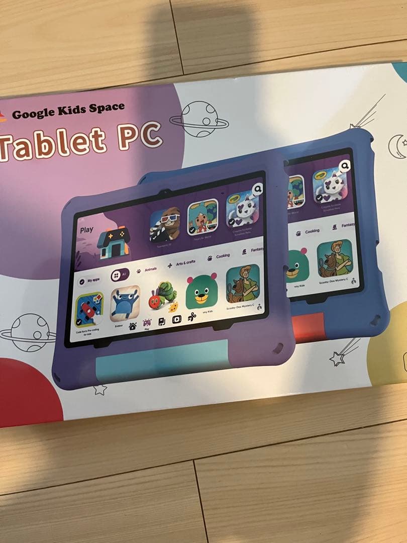 キッズタブレット 10インチ Android16 落下防止 タブレット