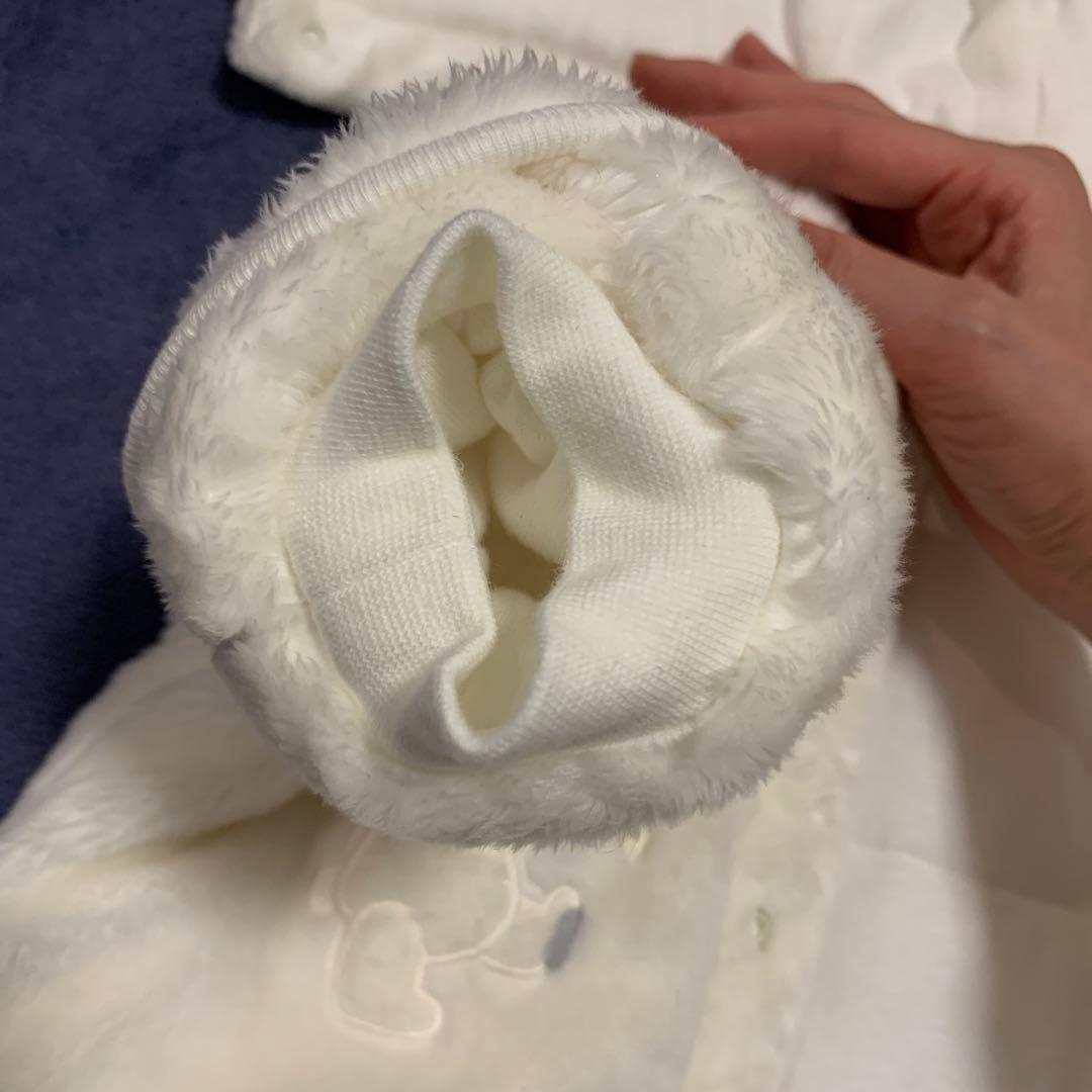 ファミリア　ベビーおくるみ　ジャンプスーツ