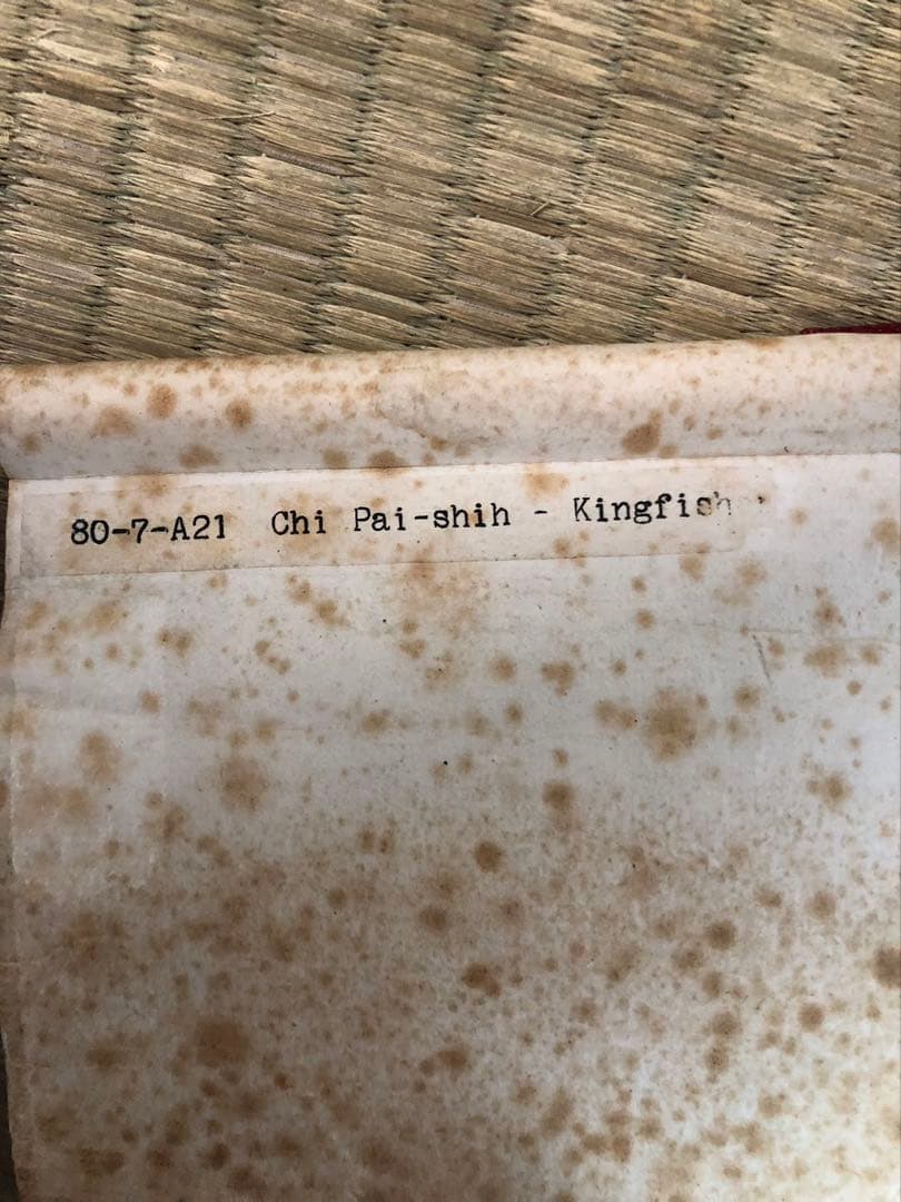 中国美術 栄宝斎　木版　斎白石［花図］紙本　印刷！