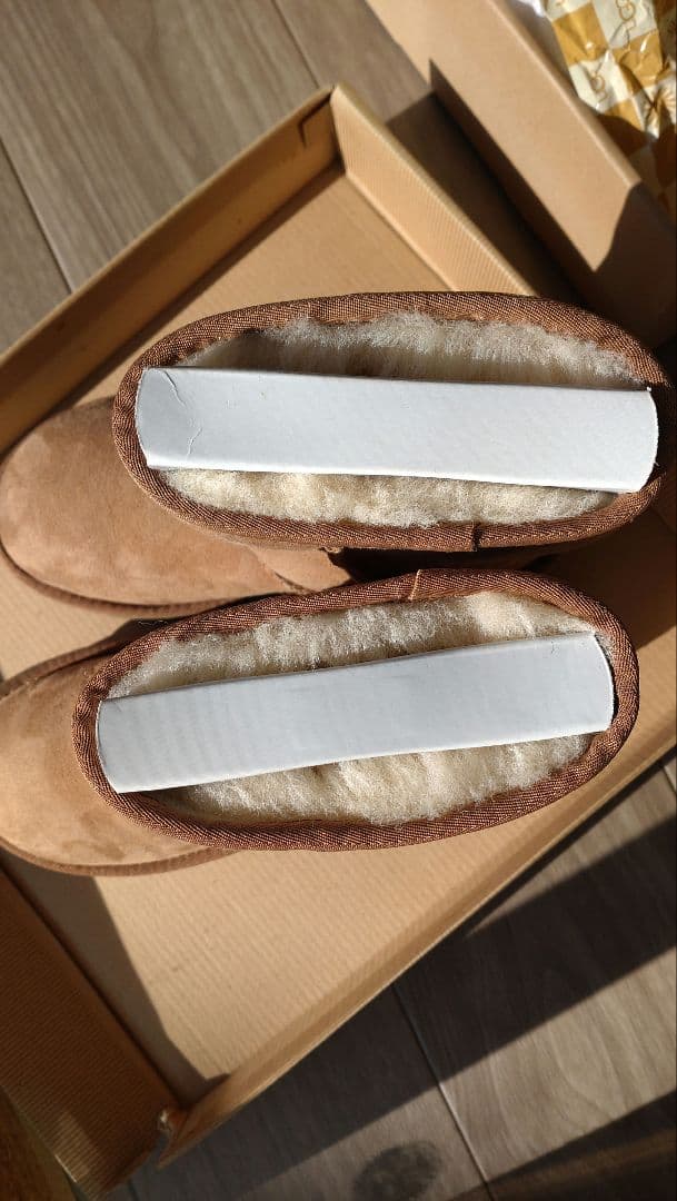【美品】UGG ムートンブーツ　ショート　キャメル　 チェスナット　 23cm