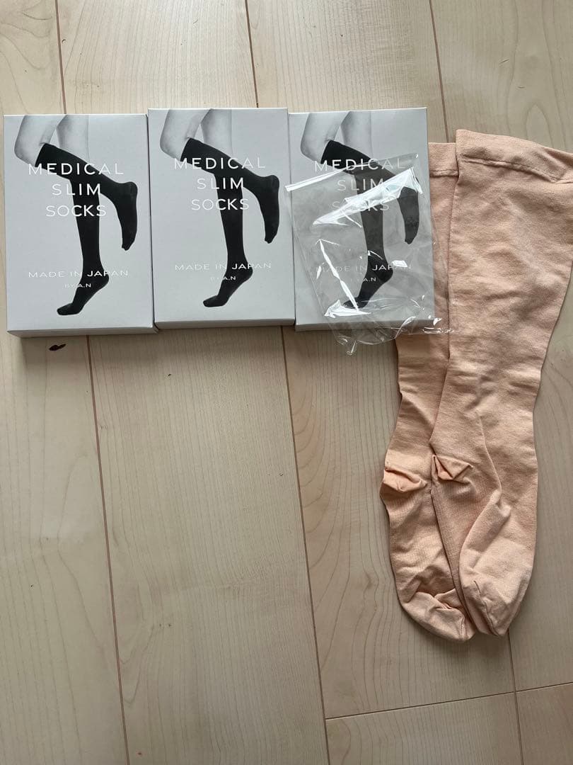 正規品メディカルスリムレギンス　SMサイズ　ベージュ　新品・未使用　3点セット