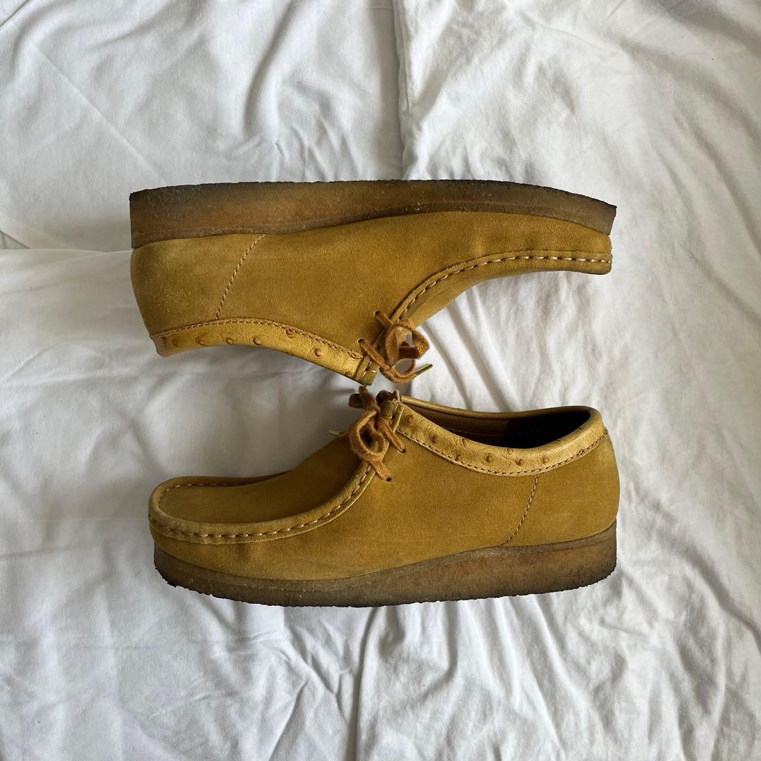 35周年 stussy Clarks ワラビー 25.5cm イエロー