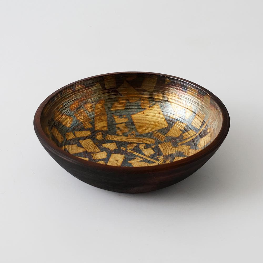 京都二條河原町西 平安 象福（ 嘉納象福 ）作 鳥鉢形 菓子器 大黒 茶道具