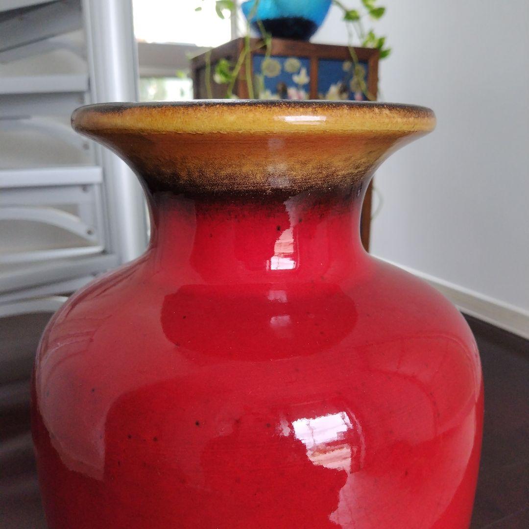 美品！ヴィンテージドイツ製 50-70年代FAT LAVA フラワーベース大型