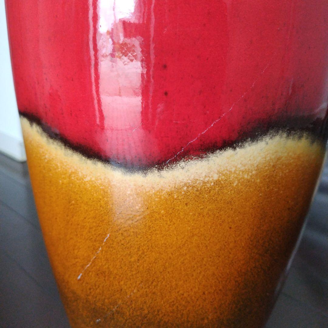 美品！ヴィンテージドイツ製 50-70年代FAT LAVA フラワーベース大型