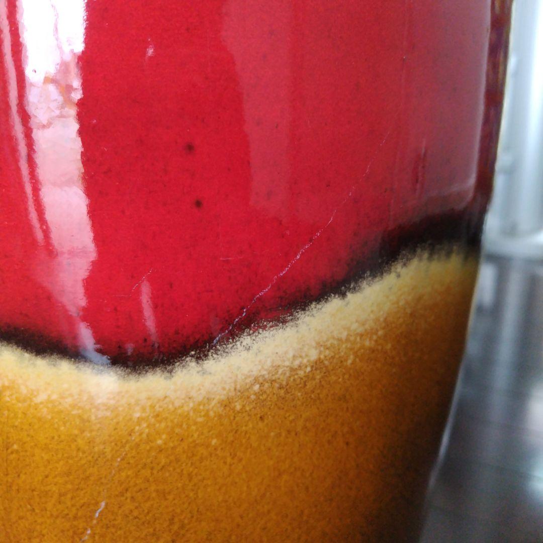 美品！ヴィンテージドイツ製 50-70年代FAT LAVA フラワーベース大型