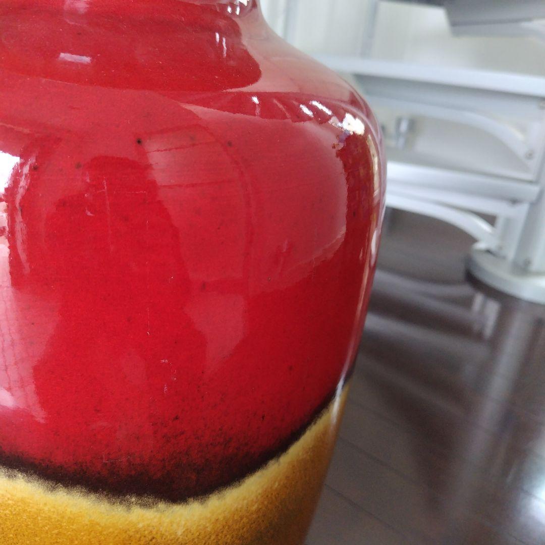 美品！ヴィンテージドイツ製 50-70年代FAT LAVA フラワーベース大型