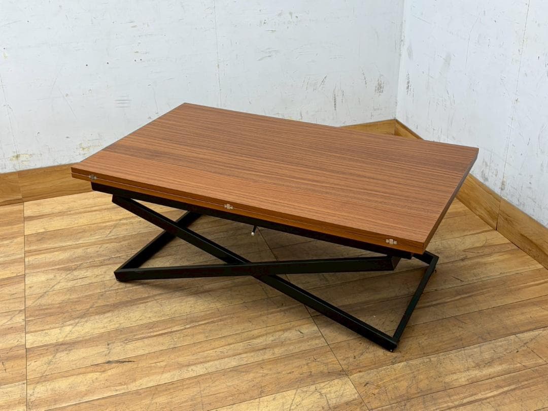 H7953☆美品☆ボーコンセプト☆ルビ☆アジャスタブルテーブル昇降伸長式テーブル