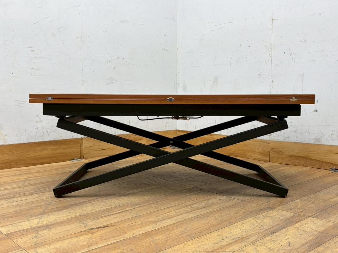 H7953☆美品☆ボーコンセプト☆ルビ☆アジャスタブルテーブル昇降伸長式テーブル