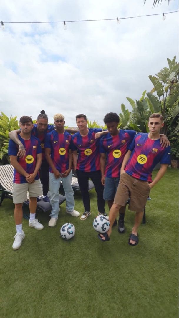 新品 FC Barcelona バルセロナ 25 26 ホーム ユニフォーム M