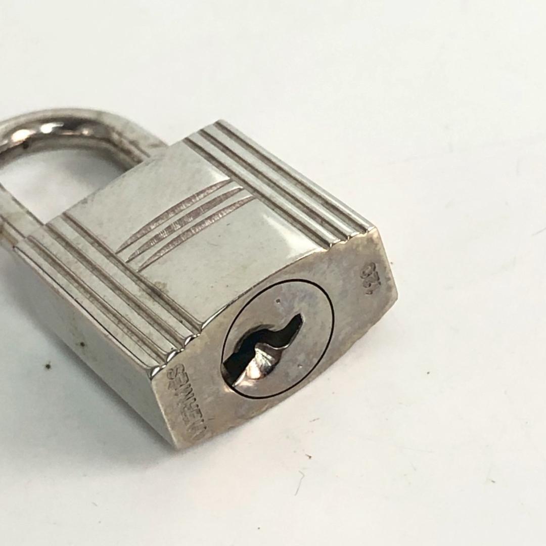 HERMES エルメス 南京錠 パドロック シルバー 小物 レディース ブランド