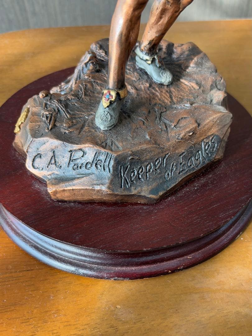 REGENDS USA製 1991年インディアンと鷹　銅合金 限定品ヴィンテージ