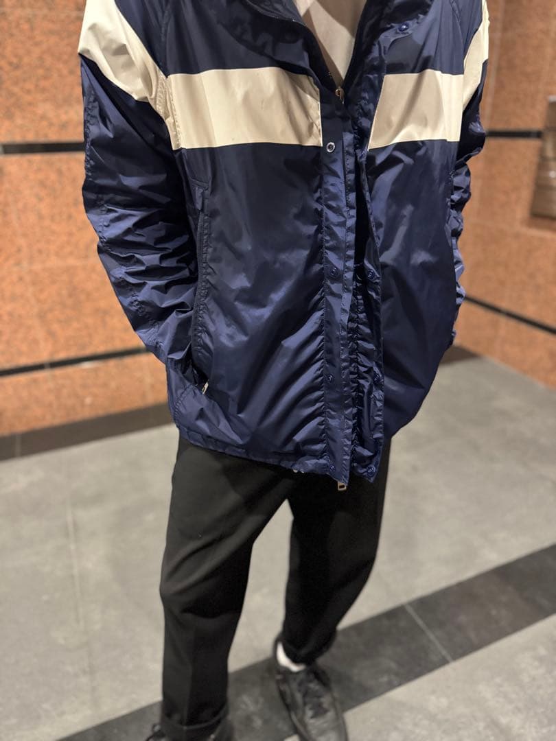 ②MONCLERナイロンジャケット ネイビー・ベージュ※モデル170cm