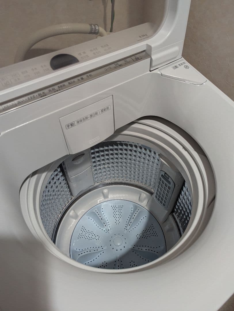 極美品☆2023年製　Aqua Pretteアクア洗濯機AQW-VA8N 8kg