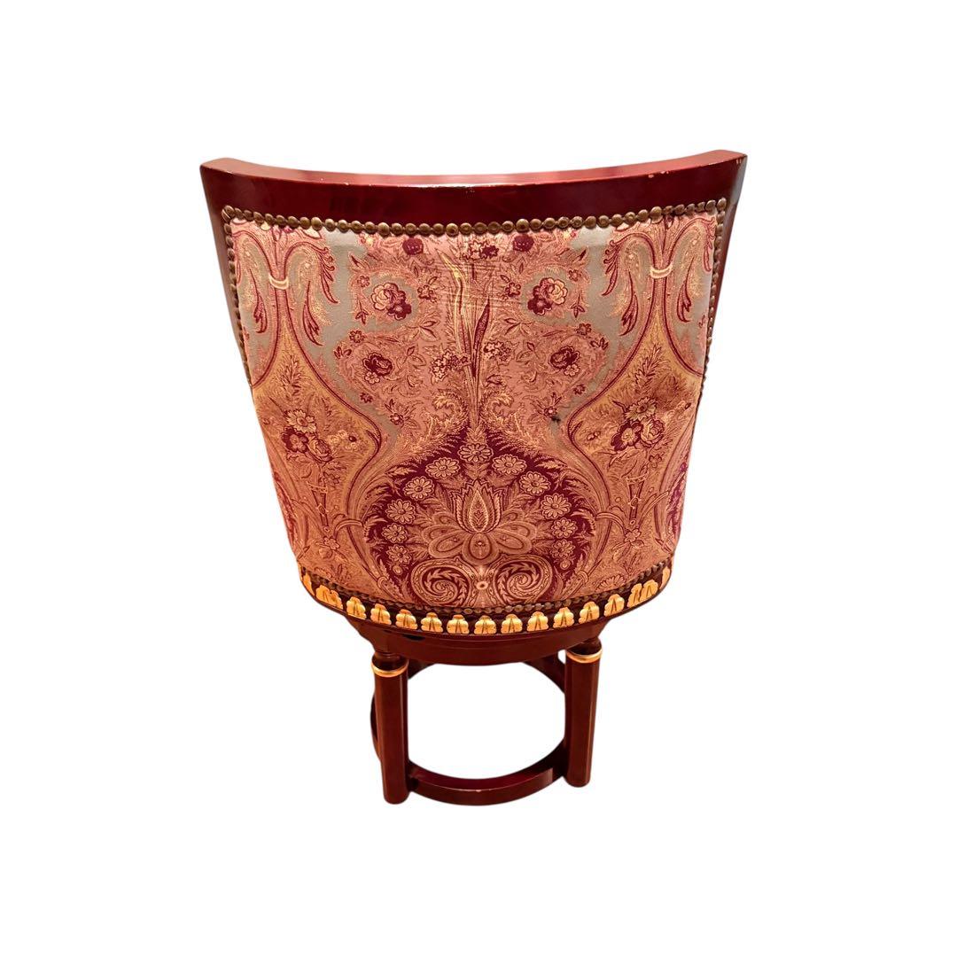 無垢材 回転式 サロン アームチェア 高級 フレンチ様式 ルイ16世 イス 店舗