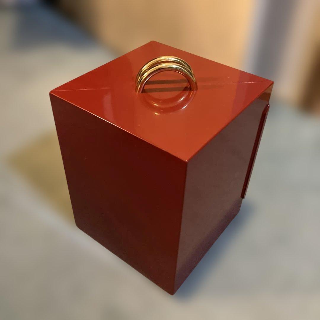 コシノヒロコ 重箱セット　おかもち　3段重　持ち手金　マルチケース　（01）